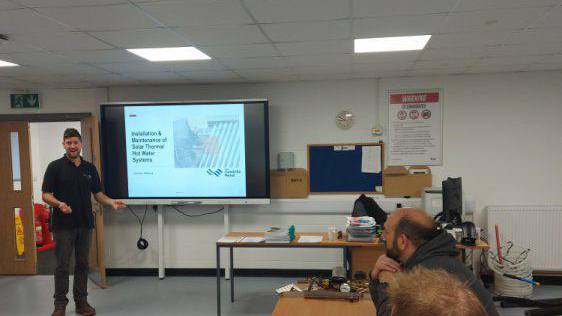 Jonathan Williams, Lecturer leading a training session at the CIST Llangefni.
