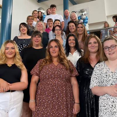 Students at the Access to Higher Education awards ceremony at Coleg Llandrillo’s Rhos campus