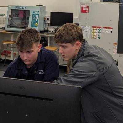 Osian Roberts teaching at Coleg Menai