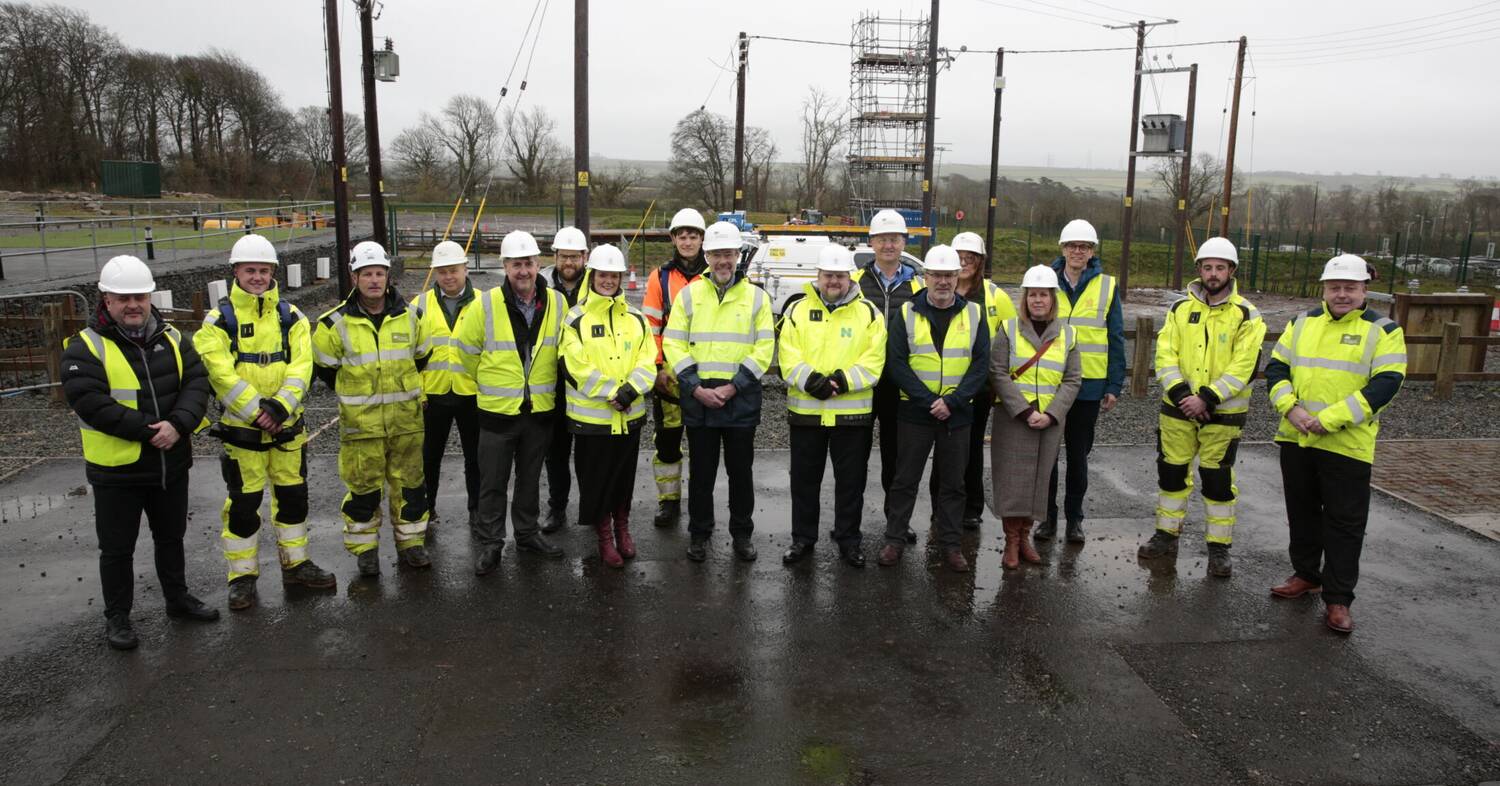 Group Shot SP Energy Networks visit CIST Llangefni