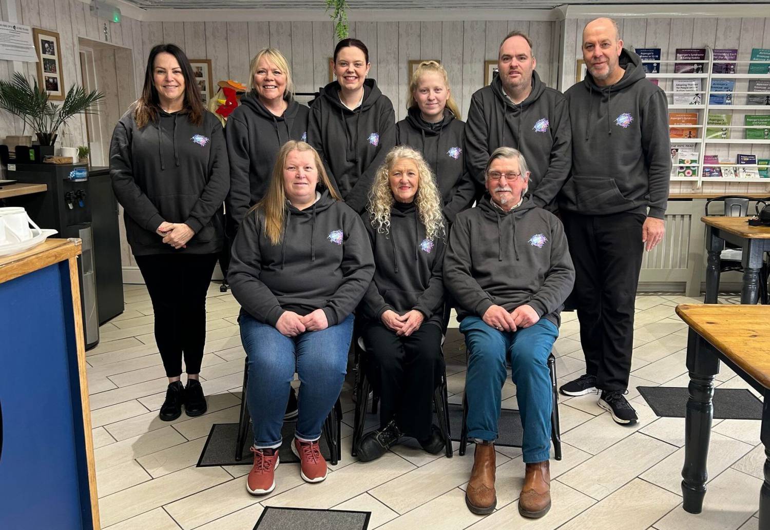 Brighter Futures staff at the charity’s base in Rhyl