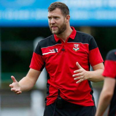 Coleg Llandrillo student Jonathan Burgess in his role as Wales Students rugby league coach