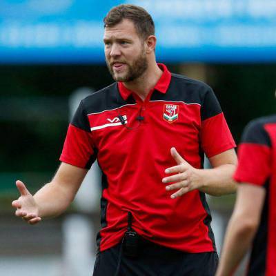 Coleg Llandrillo student Jonathan Burgess in his role as Wales Students rugby league coach