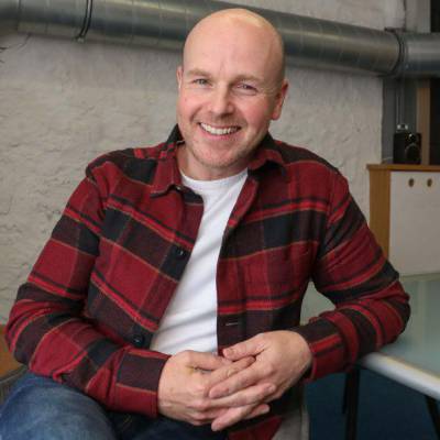Former Coleg Menai student Martin Thomas, now working at Cwmni Da