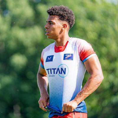 Caio Parry in training with Great Britain Sevens