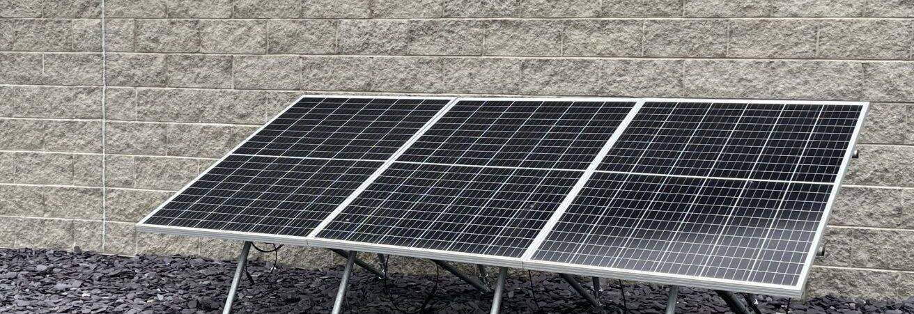 Solar panels outside CIST