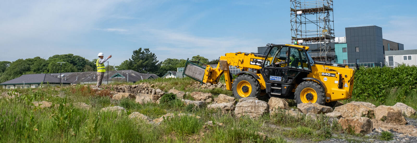 Heavy plant machinery at CIST