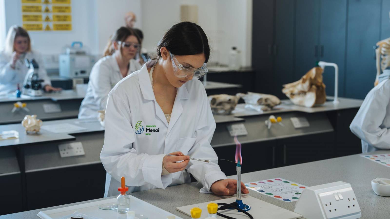 Image of science lab in Llangefni