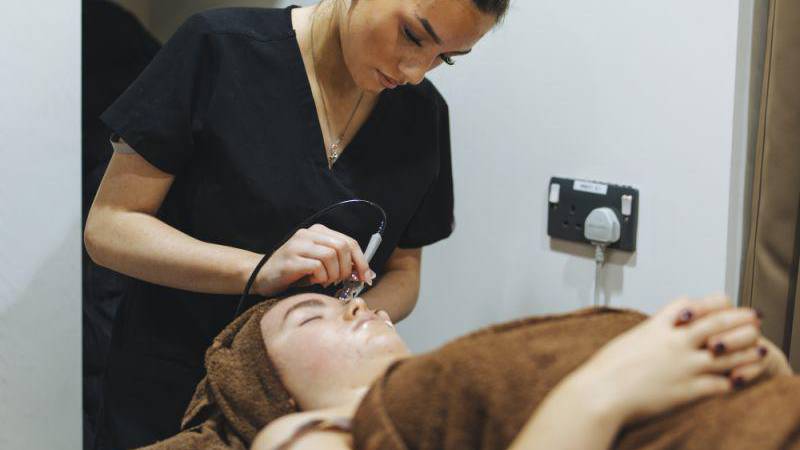 Facial treatment at Harddwch Menai