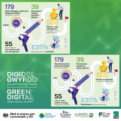 Inforgraphic about the Green Digital Academy
